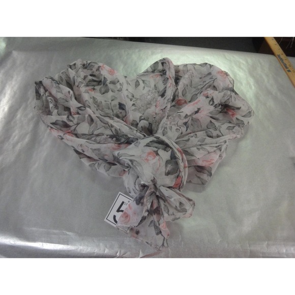 Style 5 pastel flower flowy open cover up duster or tie up for top ONE Size NWT - Picture 2 of 7